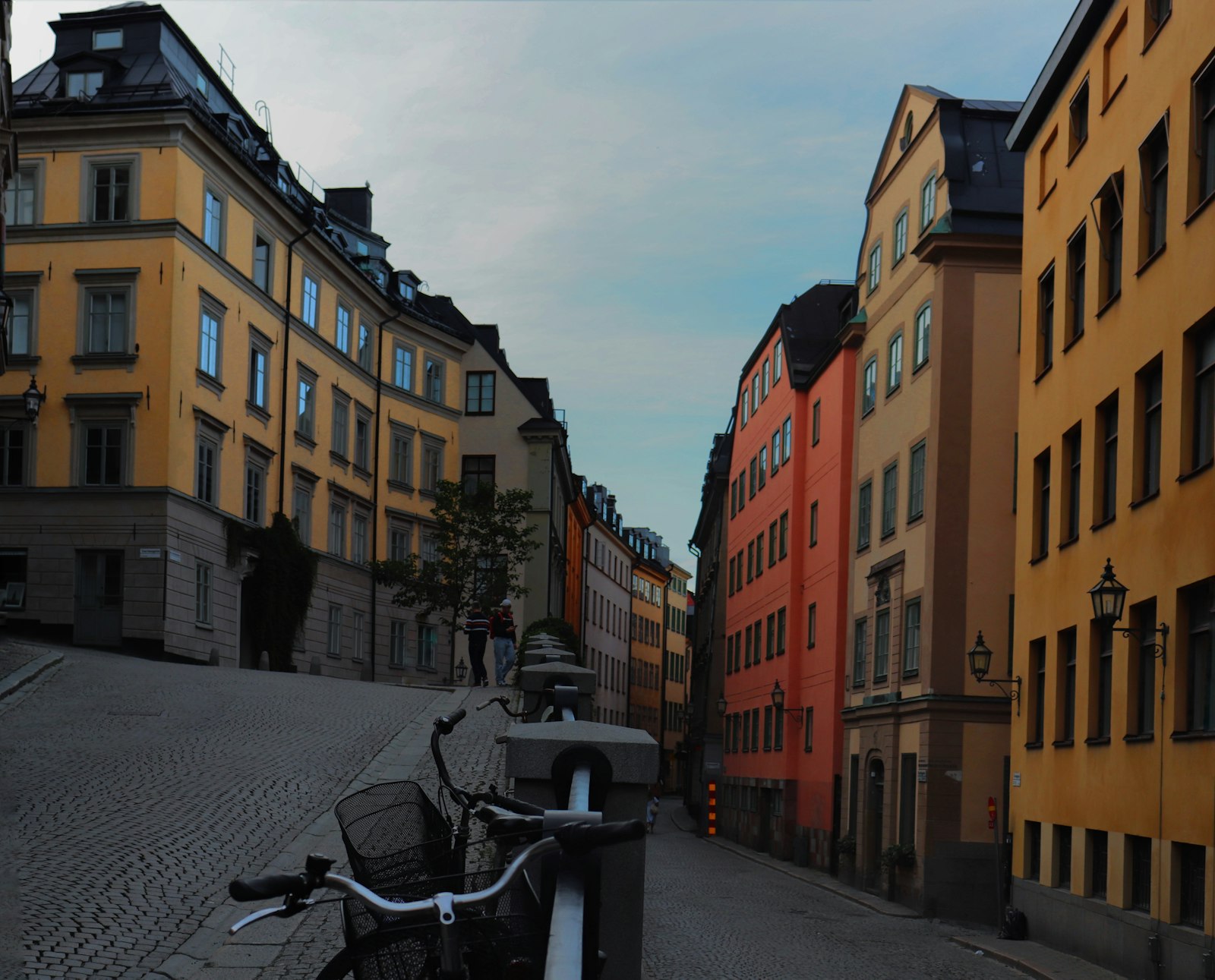 Gade med bygninger i Gamla stan, Stockholm